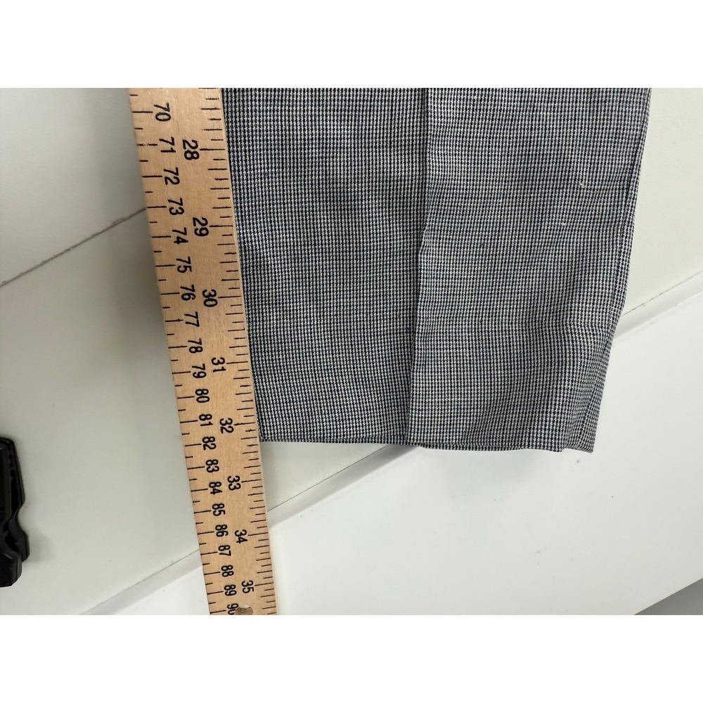 Club Monaco Sutton Slim Fit Micro Check Linen Pants Mens 32x32 NEW MSRP 169 - Picture 5 of 8
